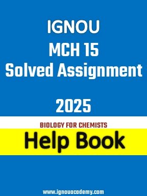 IGNOU MCH 15 Solved Assignment 2025